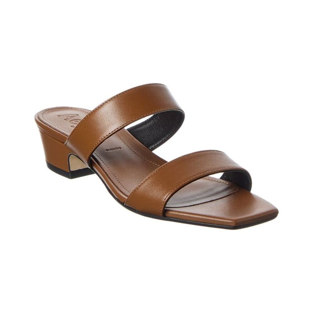 Aeyde Kemi Leather Sandal, Brown